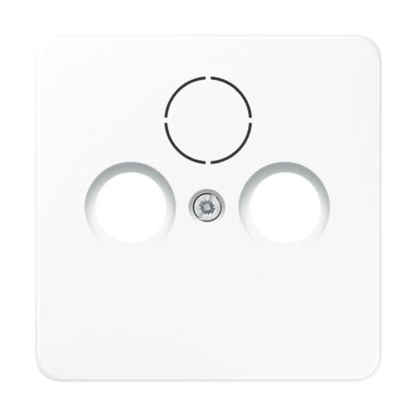 JUNG Abdeckung CD561SATWW f&uuml;r SAT-TV-Steckdose Serie CD Alpinwei&szlig;