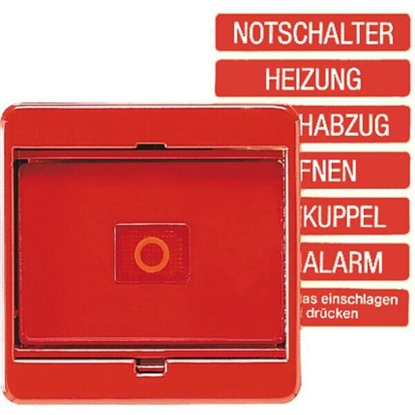 JUNG Abdeckung 561GLRT mit Glasscheibe Duroplast Serie LS cremewei&szlig;