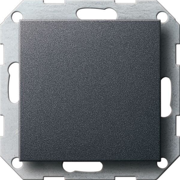 GIRA Blindabdeckung 026828 + Tragring System 55 Anthrazit