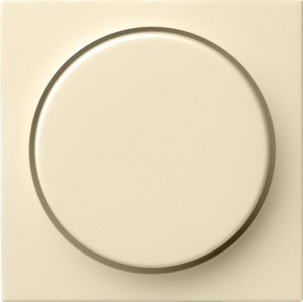 GIRA Abdeckung 065001 Drehdimmer System 55 Cremewei&szlig; gl&auml;nzend
