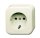 BUSCH-JAEGER AP-Steckdose SCHUKO 2300 EAP-09-503 BUSCH-JAEGERh-Duro cremewei&szlig;