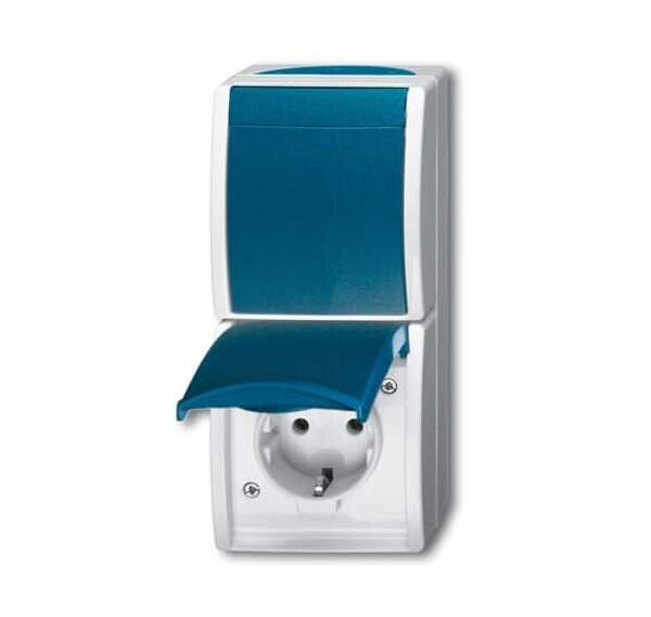 BUSCH-JAEGER Kombination 2601/6/20 EW-53 ocean Wechsel/SteckdosE
