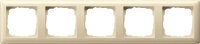 GIRA Rahmen 021501 5fach Standard 55 Cremeweiß...