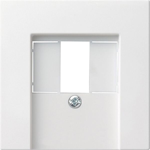 GIRA Abdeckung 027603 TAE Stereo USB System 55 Reinwei&szlig; gl&auml;nzend