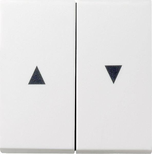 GIRA Serienwippe 029427 Pfeilsymbol System 55 Reinwei&szlig; seidenmatt
