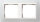 GIRA Rahmen 0212334 2fach + ZR rw Event Opak weiss