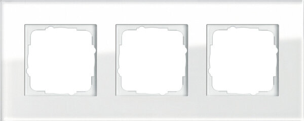 GIRA Rahmen 021312 3fach Esprit Glas weiss