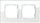 GIRA Rahmen 021212 2fach Esprit Glas weiss