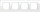 GIRA Rahmen 021412 4fach Esprit Glas weiss