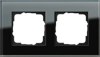 GIRA Rahmen 021205 2fach Esprit Glas schwarz