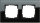 GIRA Rahmen 021205 2fach Esprit Glas schwarz
