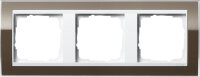 GIRA Rahmen 0213763 3fach + ZR rw Event Klar Braun