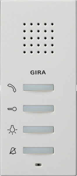GIRA Audio-Haustelefon 125027 AP System 55 Reinwei&szlig; seidenmatt