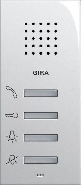 GIRA Audio-Haustelefon 125003 AP System 55 Reinwei&szlig; gl&auml;nzend