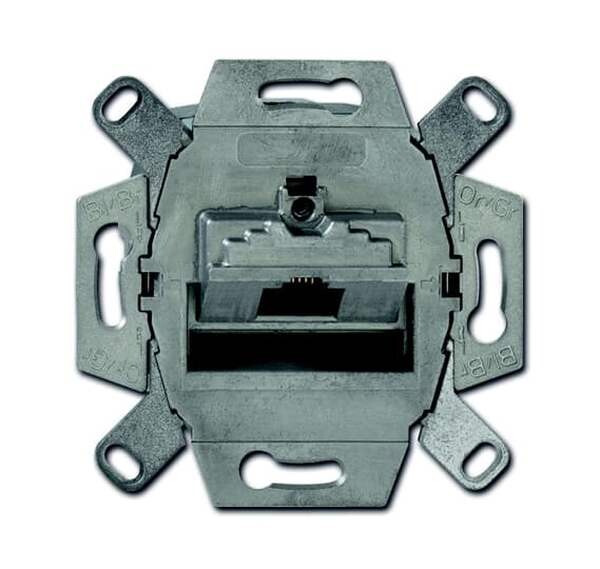 BUSCH-JAEGER UAE-Anschlussdose 0218/11-101 Kat. 6 1fach