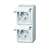 BUSCH-JAEGER Steckdose 20-02 EBW-54 2-f.senkrecht...