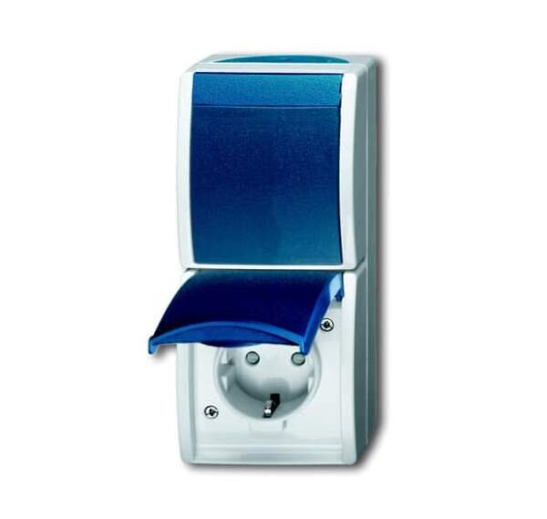 BUSCH-JAEGER Kombination 2601/6/20 EBW-53 Steckdose/Wippschalter