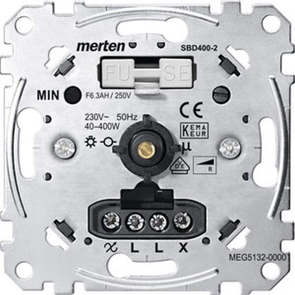 MERTEN Drehdimmereinsatz MEG51320000 f&uuml;r ohmsche Last 40-400W