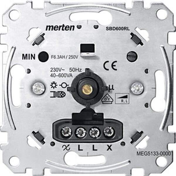 MERTEN Drehdimmereinsatz MEG51330000 v. induktive Last 40-600W/VA