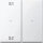 MERTEN Serienwippe MEG52260319 2f. Szene1/2 blank polarwei&szlig;