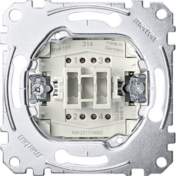MERTEN Kreuzschaltereinsatz MEG31170000 1-p 10 AX AC 250V