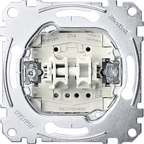 MERTEN Rollladentastereinsatz MEG37550000 1-p. 10 A AC 250V Steckkl.