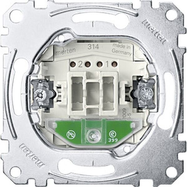 MERTEN Aus/Wechsel-Kontrollschaltereinsatz MEG31060000 1-p. 10 250V Steckkl.