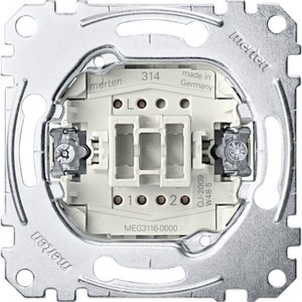 MERTEN Aus/Wechselschaltereinsatz MEG31160000 1-p. 10 250V Steckkl.
