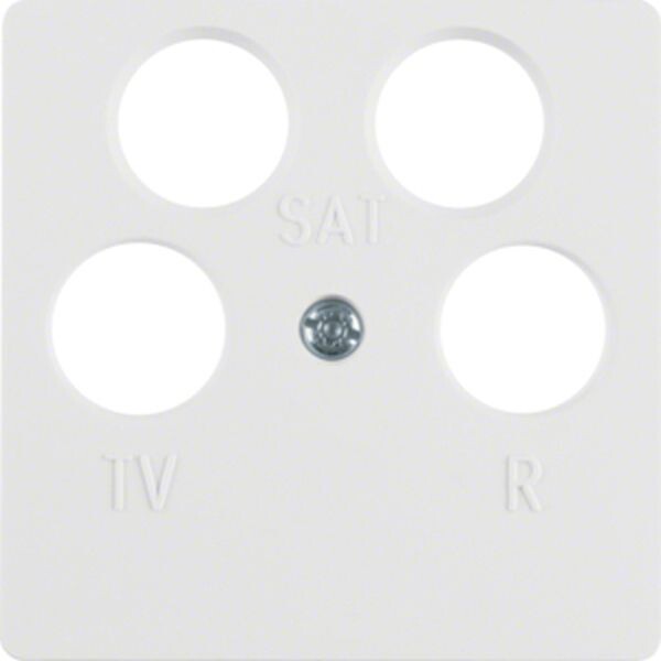 BERKER Zentralplatte 14841909 polarweiss matt