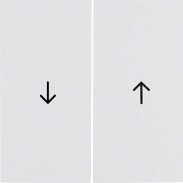 BERKER Serienwippe 16258989 Symbol Pfeil polarweiss gl&auml;nz.