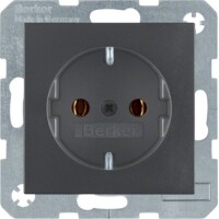 BERKER Steckdose SCHUKO 47431606 anthrazit matt