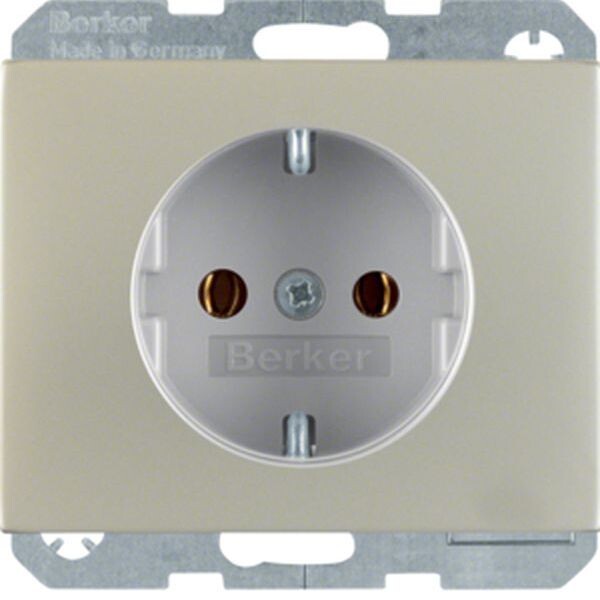 BERKER Steckdose SCHUKO 47157004 edelstahl rostfrei