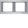 BERKER Rahmen 13637003 2-f. W K.5 Alu Aluminium elox