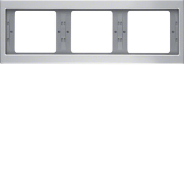BERKER Rahmen 13737003 3-f. W K.5 Alu Aluminium elox