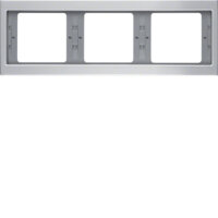 BERKER Rahmen 13737003 3-f. W K.5 Alu Aluminium elox