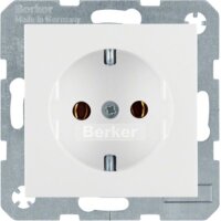 BERKER Steckdose SCHUKO 47438989 polarweiss glänzend