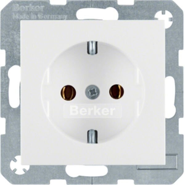 BERKER Steckdose SCHUKO 41438989 polarweiss gl&auml;nzend