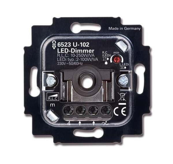 BUSCH-JAEGER LED-Dimmer 6523 U-102 2D AN 250 VA