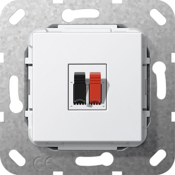 GIRA Lautsprecheranschluss 569203 Einsatz 1fach reinweiss