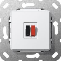 GIRA Lautsprecheranschluss 569203 Einsatz 1fach reinweiss