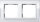 GIRA Rahmen 0212723 2fach + ZR rw Event Klar weiss