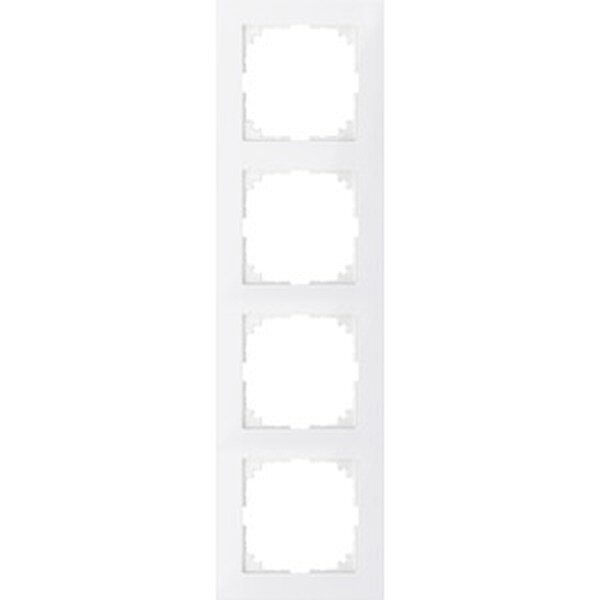MERTEN M-Pure-Rahmen MEG40403619 M-Pure 4fach polarwei&szlig; M-Pure