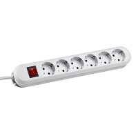 BACHMANN Tischsteckdose 381.251K 6fach weiss
