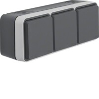 BERKER AP-Steckdose SCHUKO 47733515 3fach waagerecht...