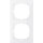 MERTEN M-Pure-Rahmen MEG40203619 M-Pure 2fach polarwei&szlig; M-Pure