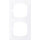 MERTEN M-Pure-Rahmen MEG40203625 M-Pure 2fach aktivwei&szlig; M-Pure