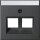 GIRA Abdeckung 264028 Beschriftungsfeld Mod Jack 30&deg; 2f System 55 Anthrazit