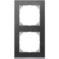 MERTEN Rahmen M-Pure MEG40203669 2fach Schiefer/aluminium...