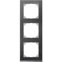 MERTEN Rahmen M-Pure MEG40303669 3fach Schiefer/aluminium...