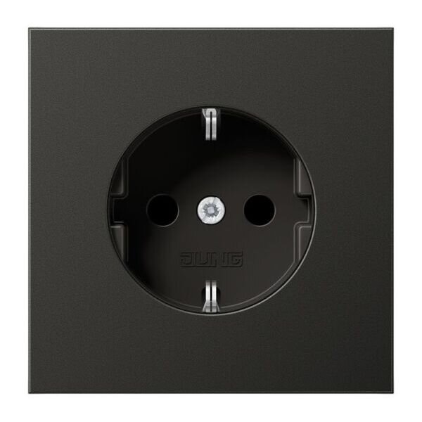 JUNG Steckdose SCHUKO AL1520AN 16A 250V Aluminium lackiert Serie LS anthrazit